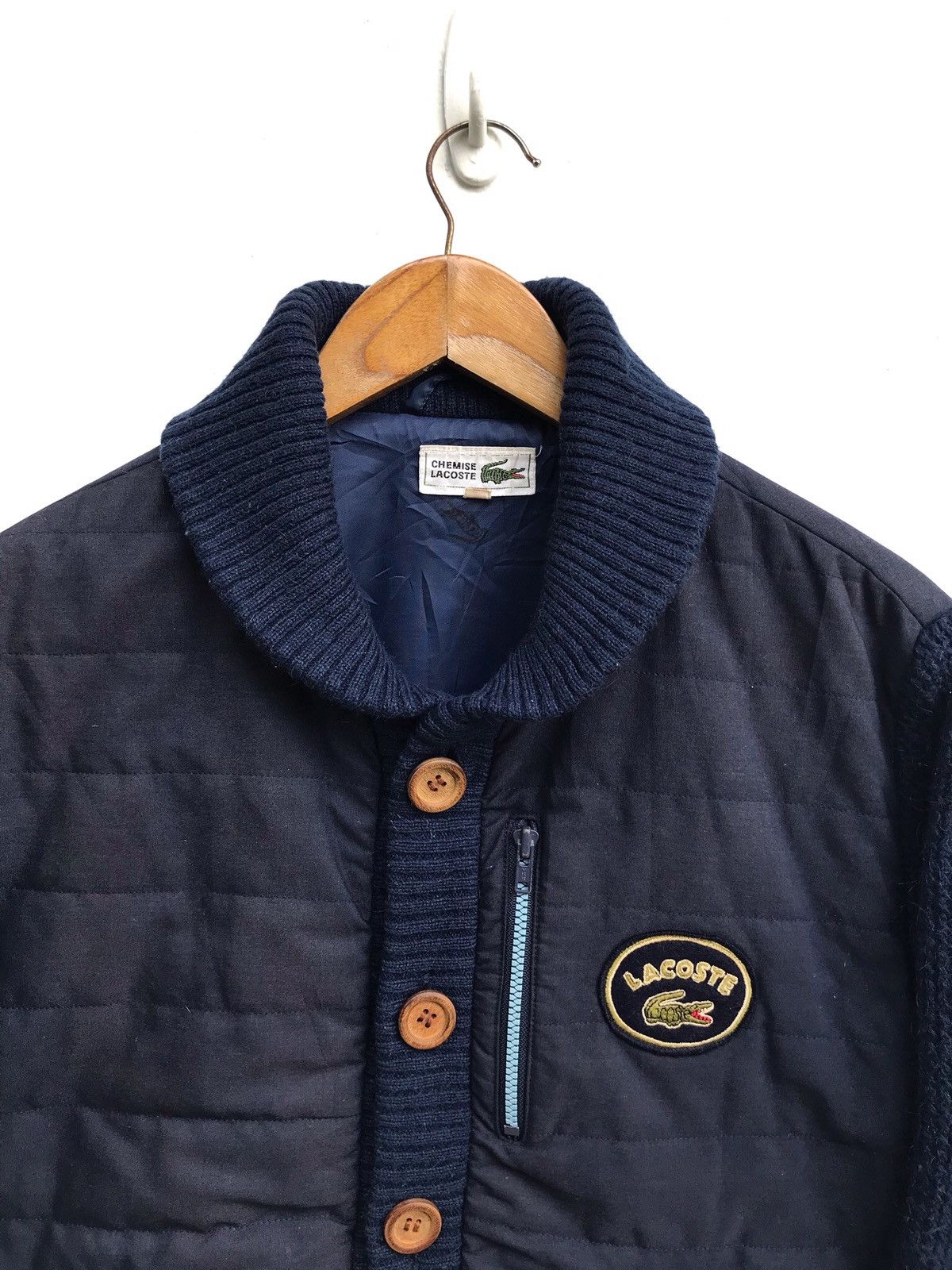 Lacoste Vintage Lacoste Wool Button Jacket Size US S / EU 44-46 / 1 - 4 Thumbnail