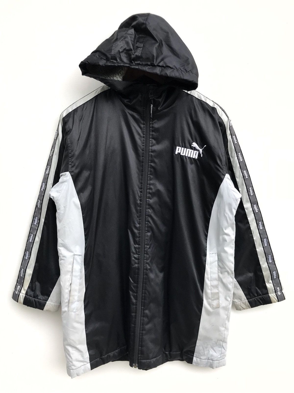 Puma Puma Hoodie Windbreaker Coach Long Jacket Sherpa Lining Size US S / EU 44-46 / 1 - 1 Thumbnail