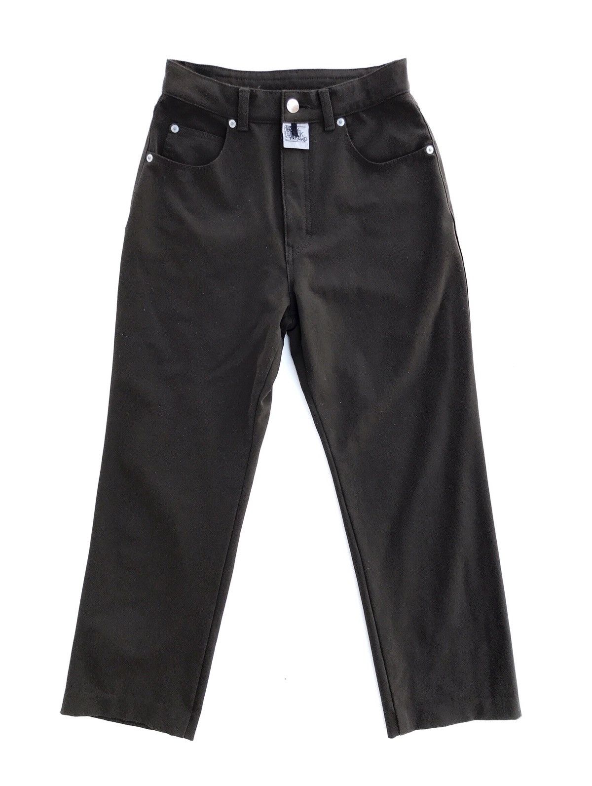 image of Marithe Francois Girbaud High Waist Pants in Green, Men's (Size 26)