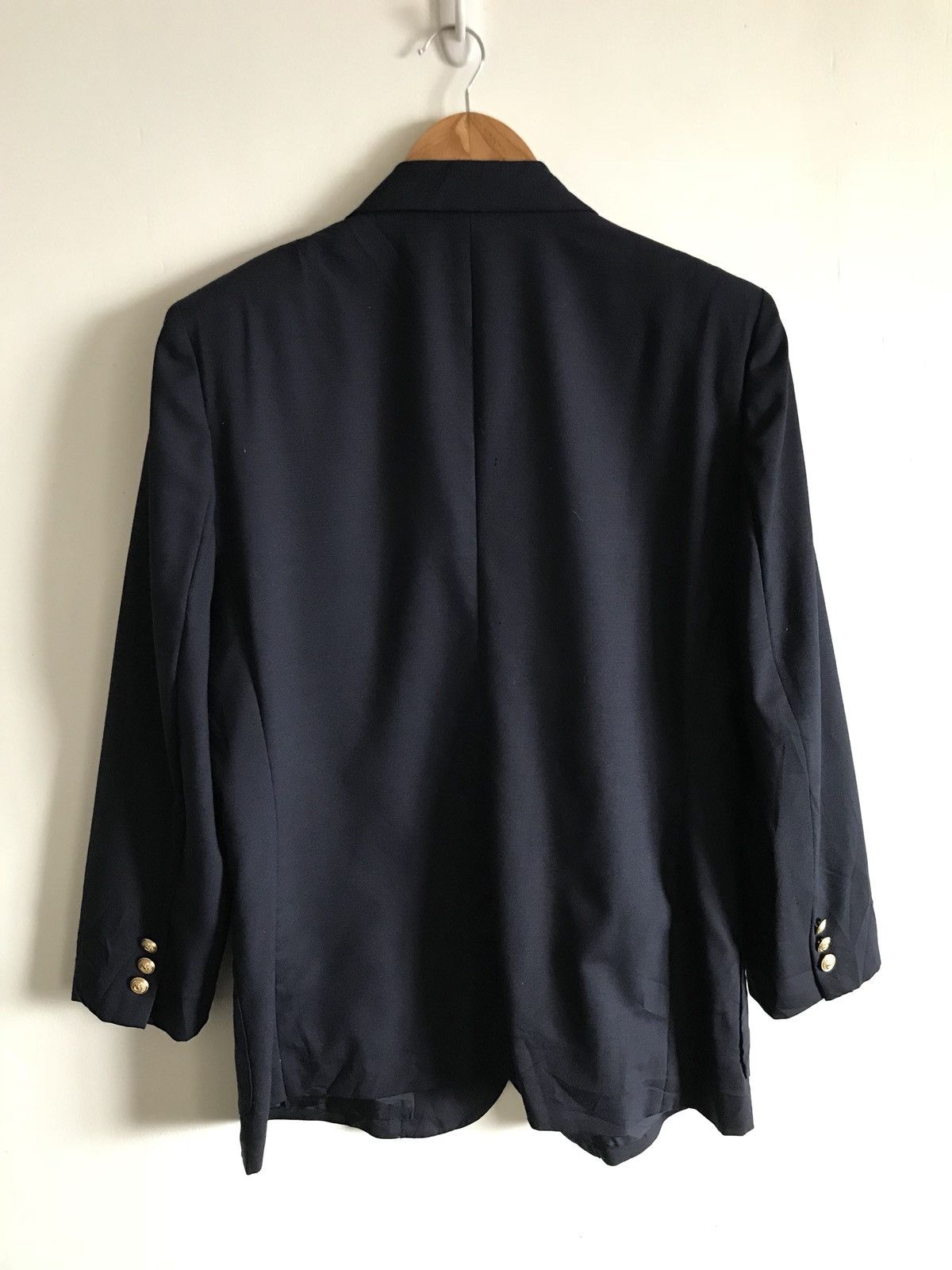 Burberry Vintage Burberry’s Blazer Front Embroidered Logo Size 40S - 2 Thumbnail