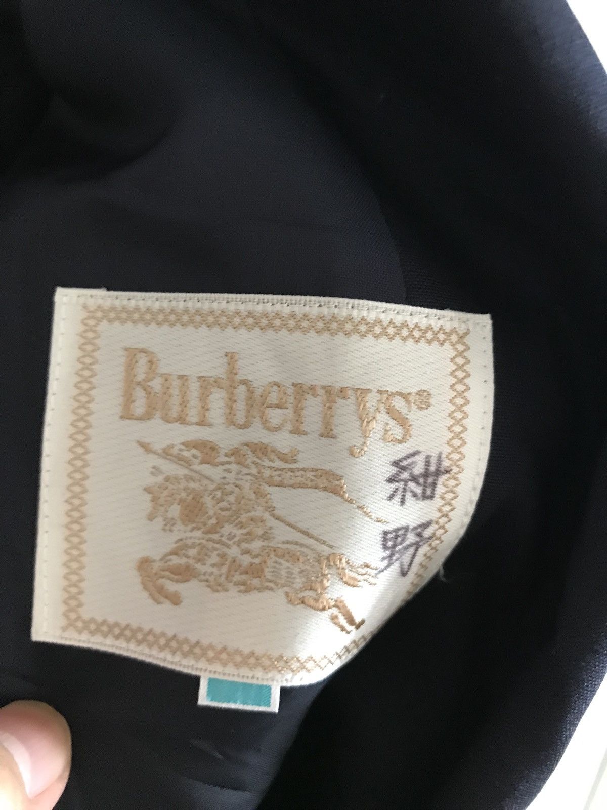 Burberry Vintage Burberry’s Blazer Front Embroidered Logo Size 40S - 5 Thumbnail