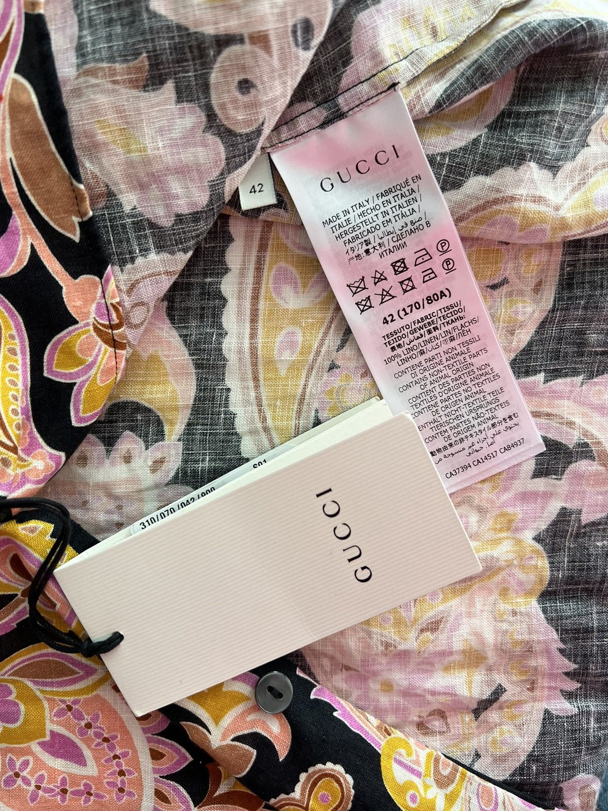 Gucci 🔥$1.3K VALUE🔥 Gucci Signature Paisley Floral Print Shirt Size US S / EU 44-46 / 1 - 5 Thumbnail