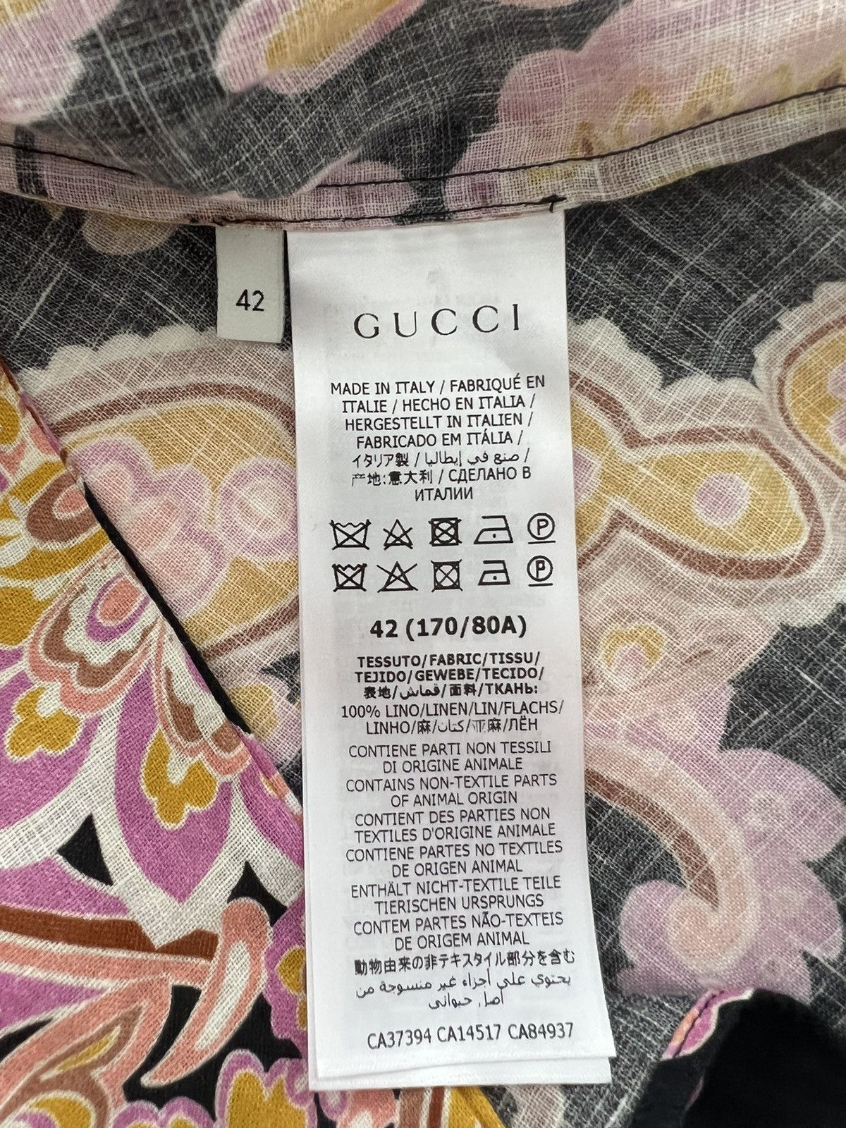 Gucci 🔥$1.3K VALUE🔥 Gucci Signature Paisley Floral Print Shirt Size US S / EU 44-46 / 1 - 7 Thumbnail
