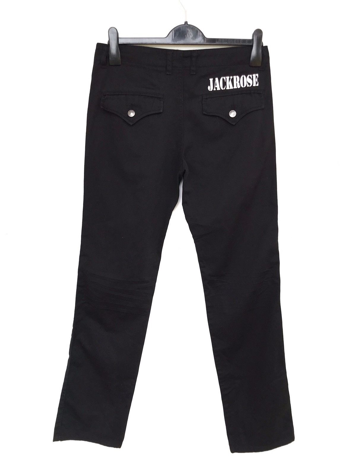 image of Jack Rose Black Trousers Pants, Men's (Size 30)