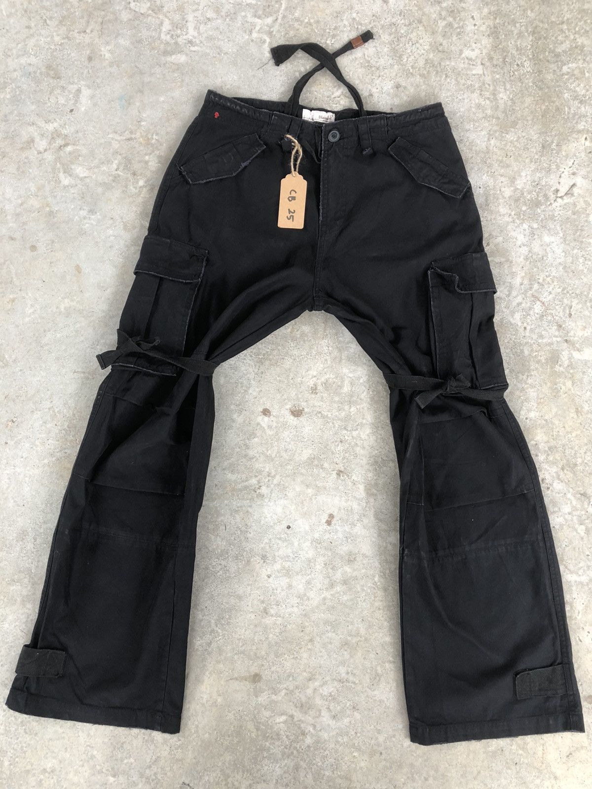 Seditionaries Diamond Homme Parachute Cargo Pants Multipocket Bondage Size US 34 / EU 50 - 1 Thumbnail