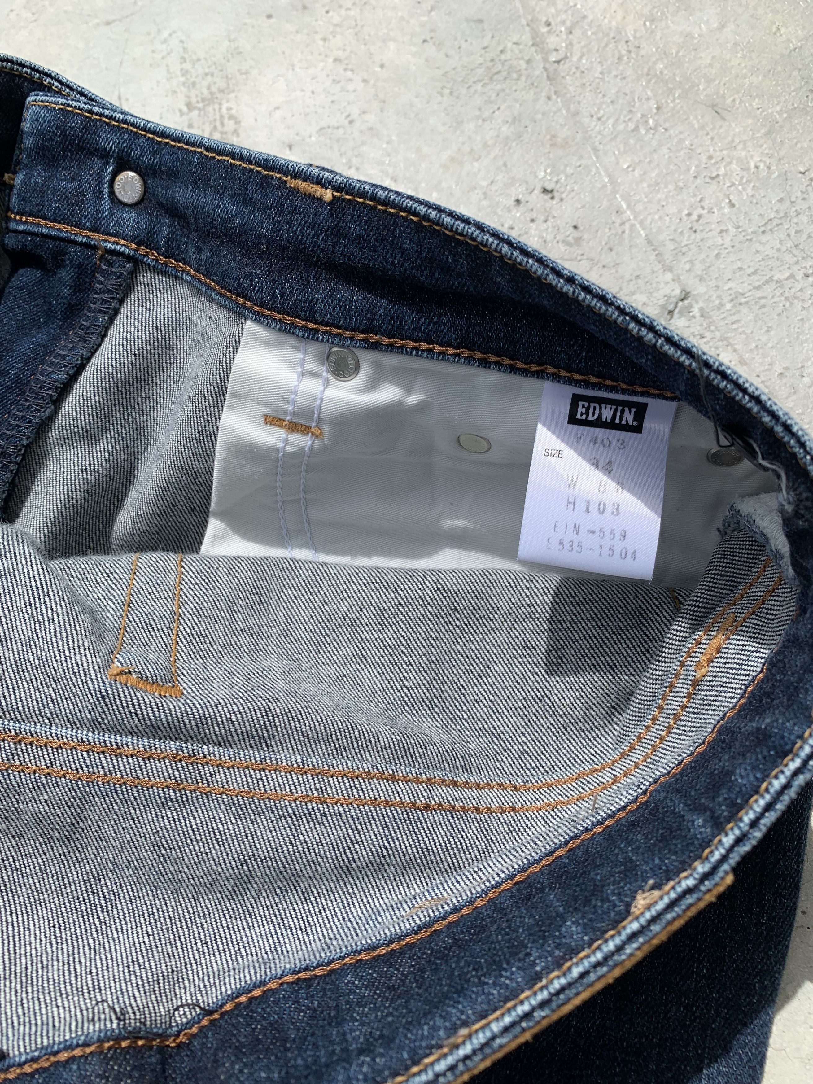 Edwin Vintage Edwin Flex Stretchable Blue Jeans Size US 33 - 12 Thumbnail
