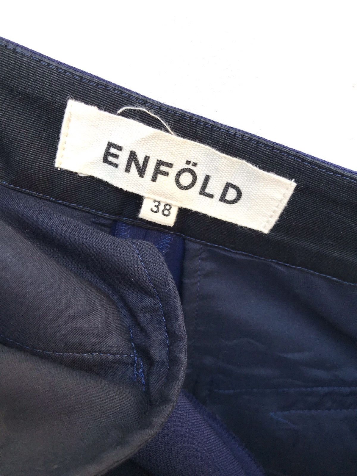 Japanese Brand Japanese Brand Enföld Blue Formal Pants Size US 27 - 7 Thumbnail