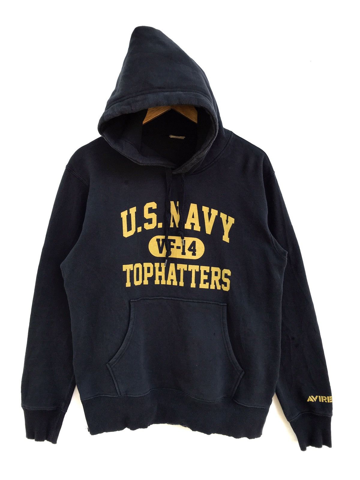 image of Vintage Avirex Us Navy Tophatters Sweatshirt in Navy Blue, Men's (Size Small)