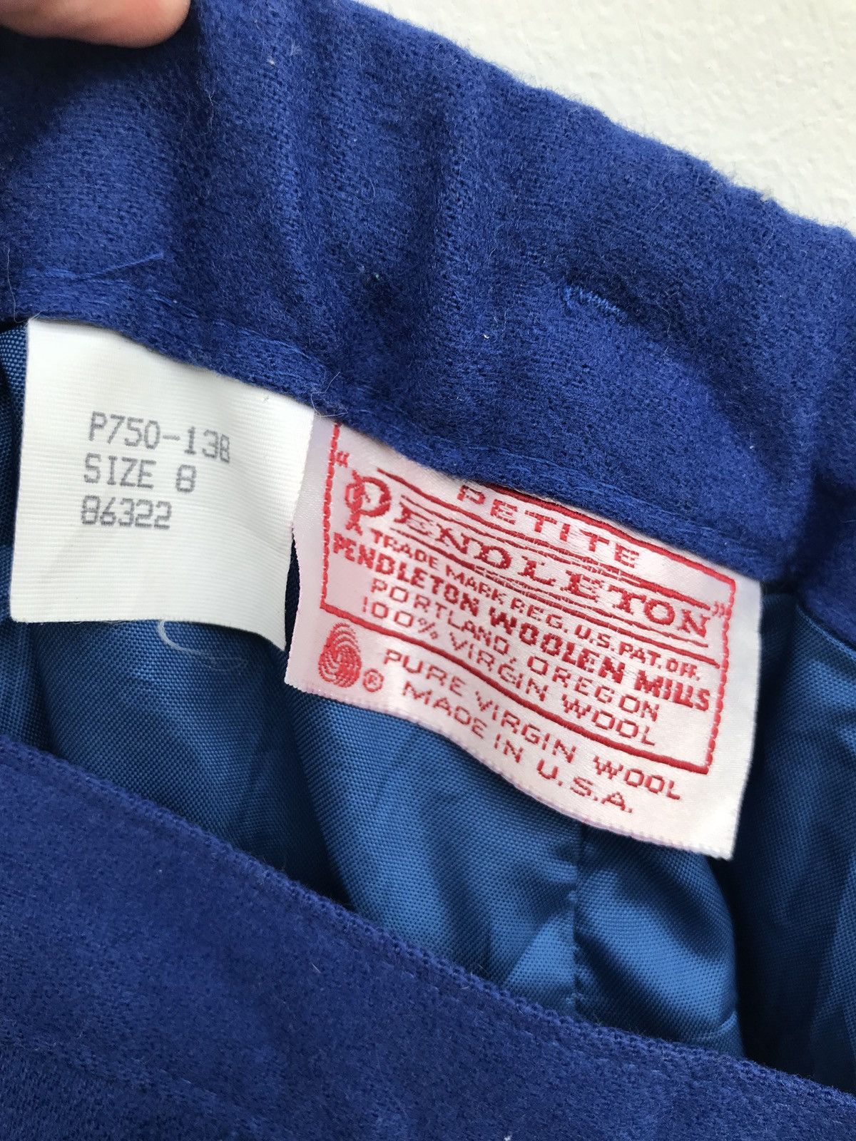 Pendleton × Vintage Vintage Pendleton Blue Pure Virgin Wool Pants Size US 26 / EU 42 - 9 Thumbnail