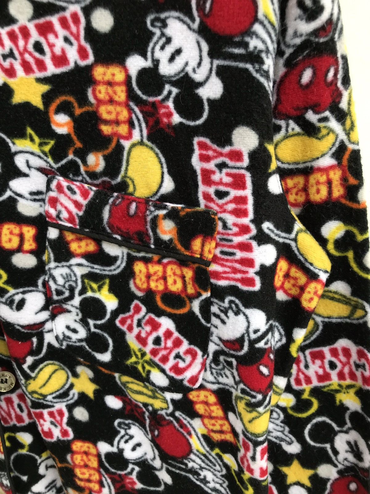 Cartoon Network × Disney × Mickey Mouse Vintage Disney Fleece Fullprint Jacket Size US S / EU 44-46 / 1 - 5 Thumbnail