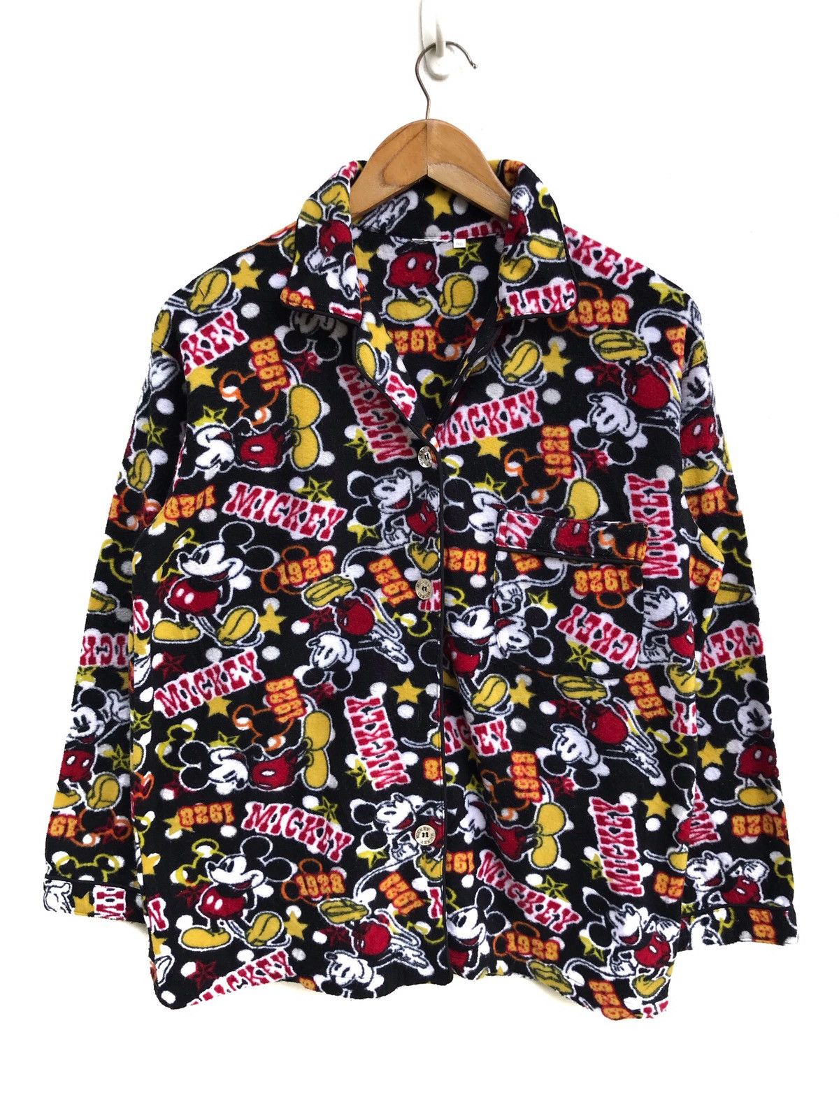 Cartoon Network × Disney × Mickey Mouse Vintage Disney Fleece Fullprint Jacket Size US S / EU 44-46 / 1 - 1 Thumbnail