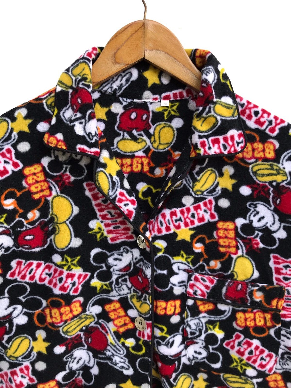 Cartoon Network × Disney × Mickey Mouse Vintage Disney Fleece Fullprint Jacket Size US S / EU 44-46 / 1 - 3 Thumbnail