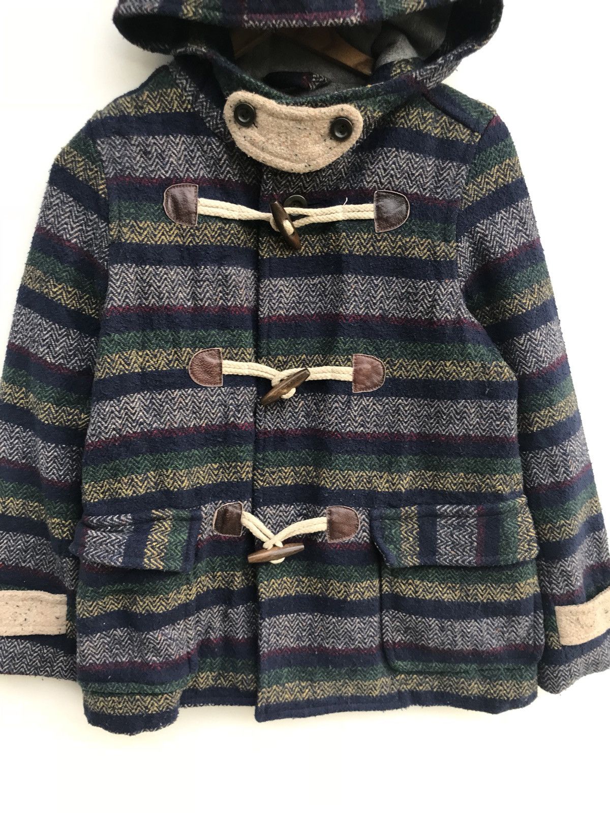 Designer × Japanese Brand Japanese Brand Cube Sugar Wool Hoodie Duffle Jacket Size US XS / EU 42 / 0 - 1 Thumbnail