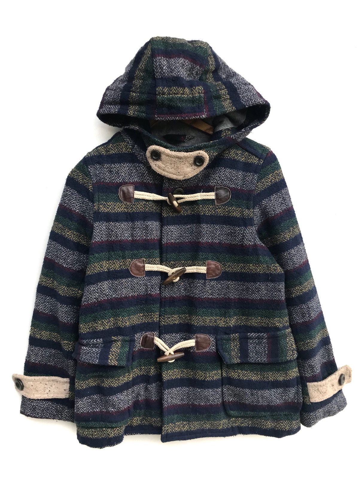 Designer × Japanese Brand Japanese Brand Cube Sugar Wool Hoodie Duffle Jacket Size US XS / EU 42 / 0 - 2 Thumbnail
