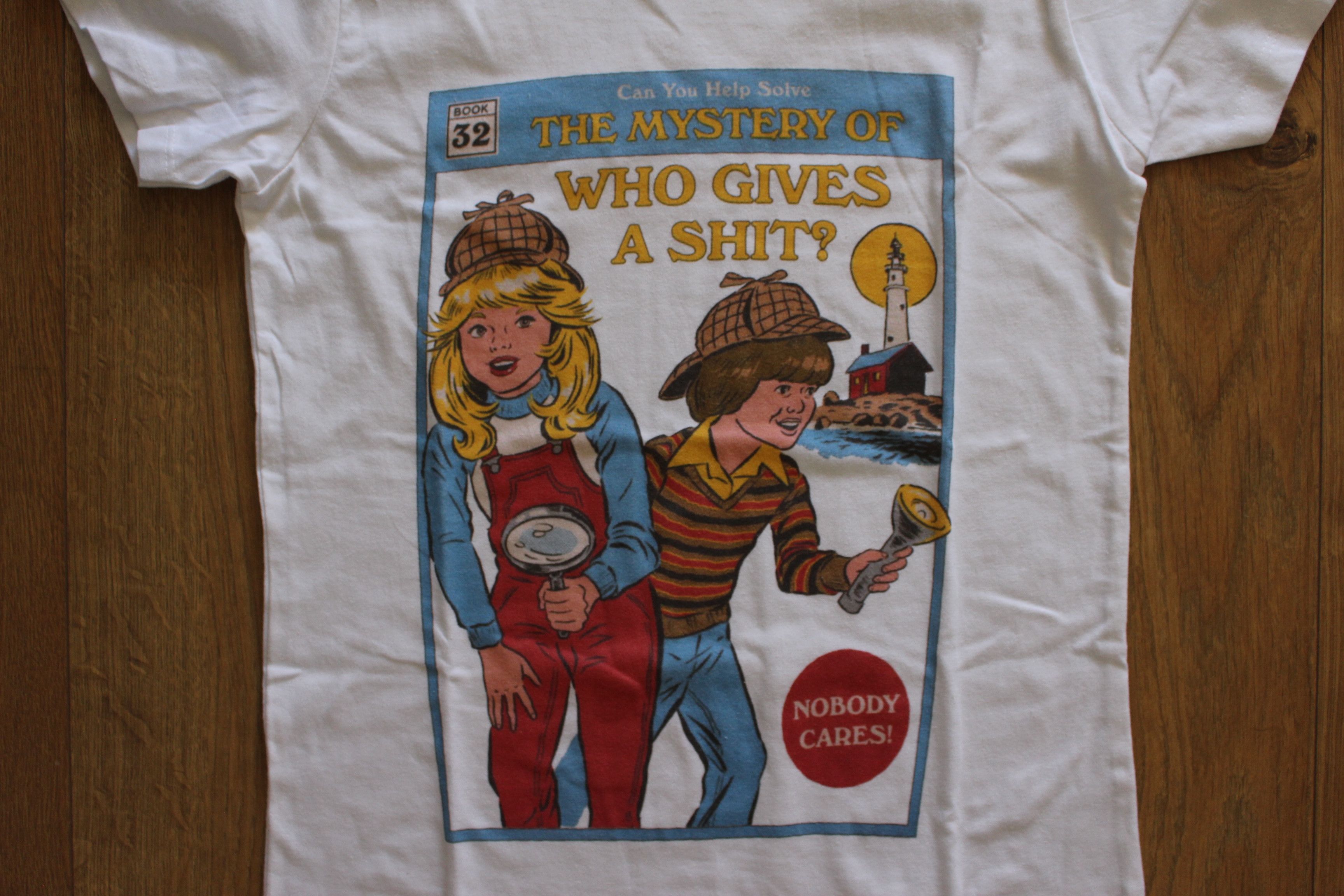 Vintage FREE SHIPPING!! - Mystery T-shirt Size S / US 4 / IT 40 - 1 Thumbnail
