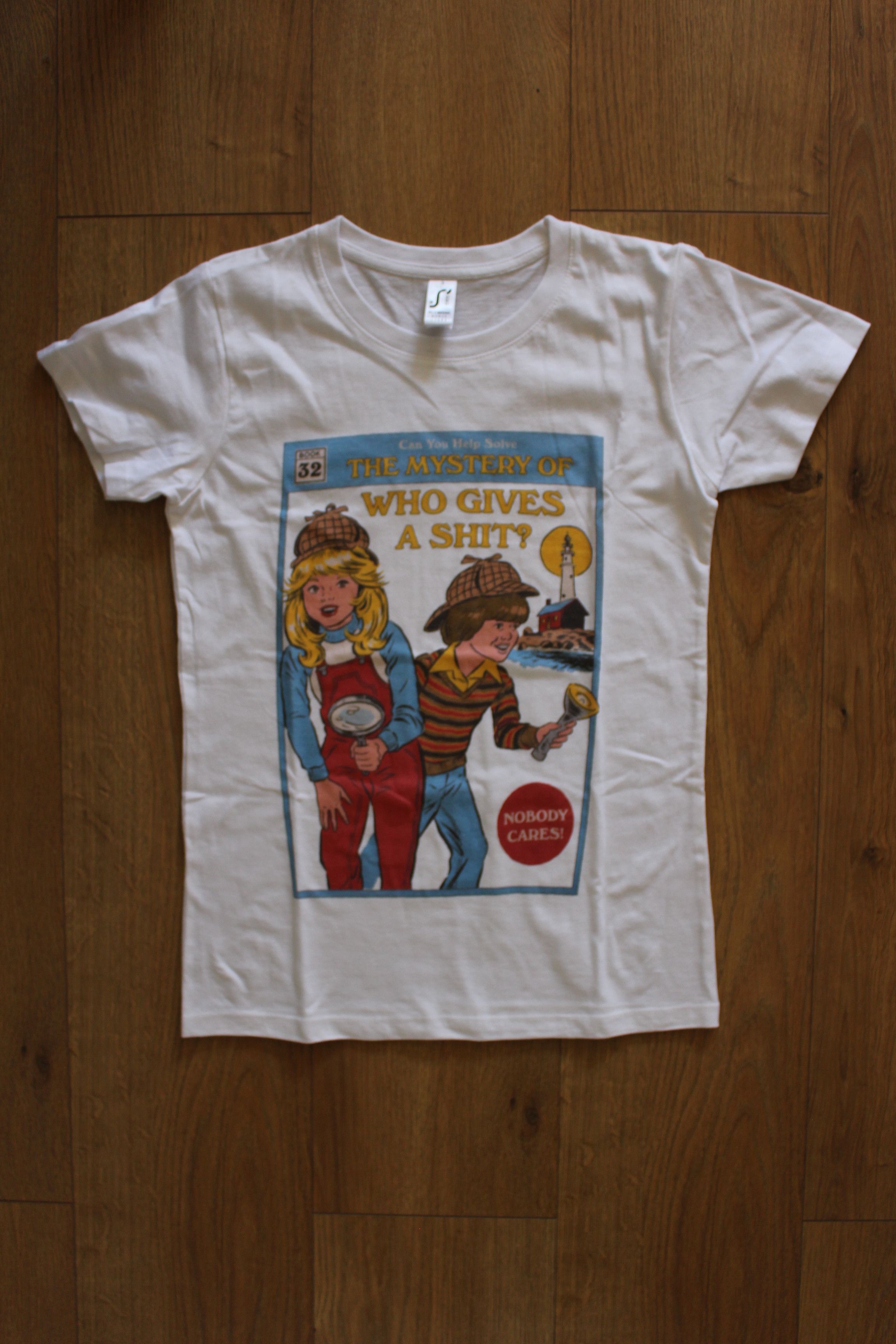 Vintage FREE SHIPPING!! - Mystery T-shirt Size S / US 4 / IT 40 - 2 Thumbnail