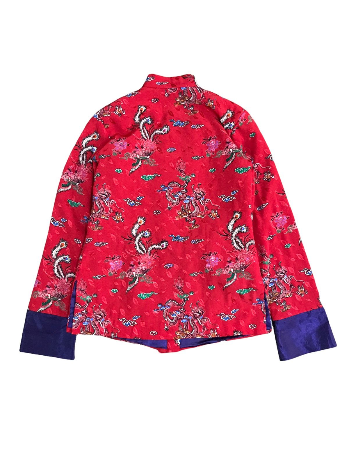 Japanese Brand Vintage Sukajan Mandarin Zipper Jacket Overprint Dragon Size US XS / EU 42 / 0 - 2 Thumbnail