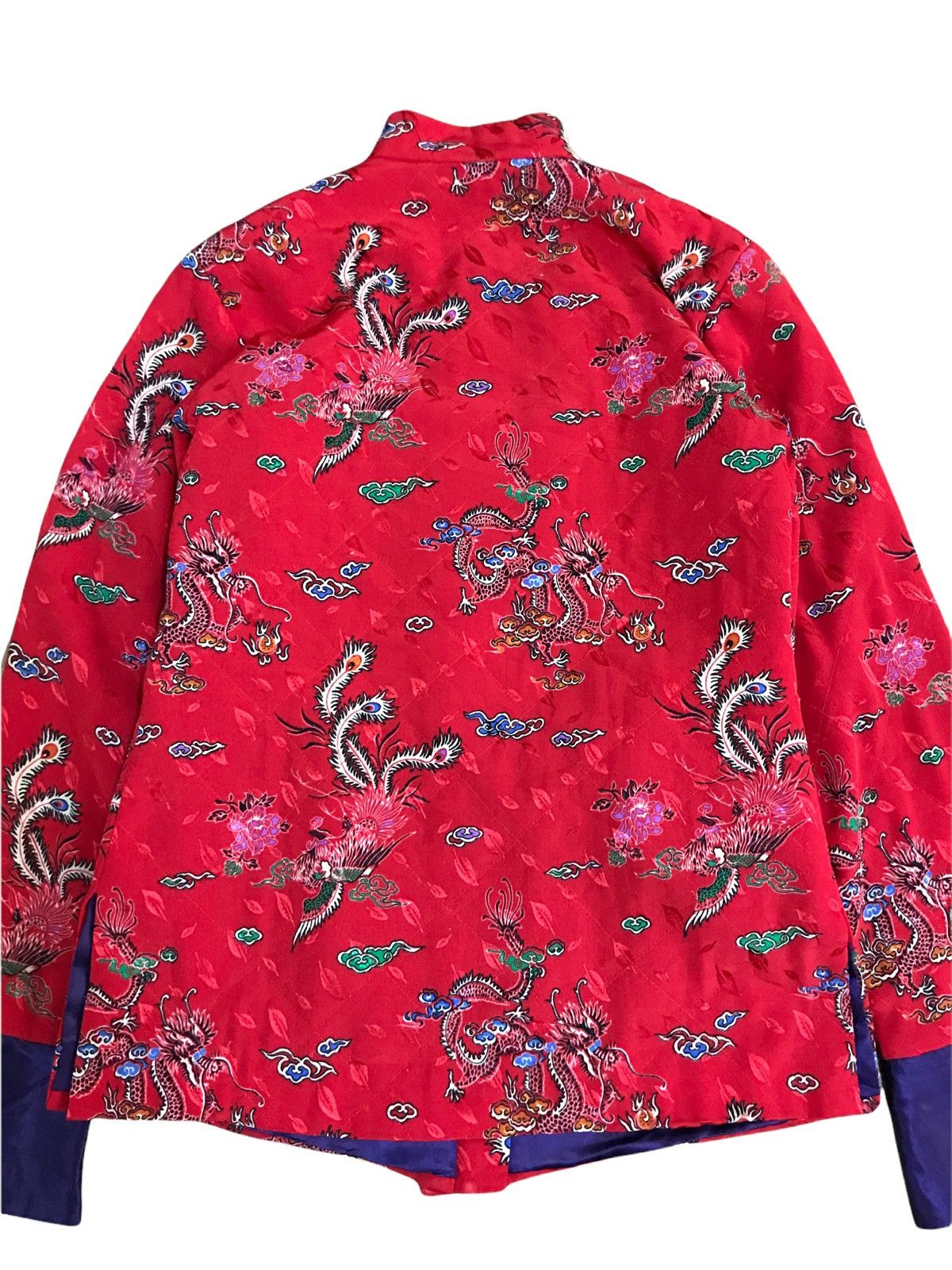 Japanese Brand Vintage Sukajan Mandarin Zipper Jacket Overprint Dragon Size US XS / EU 42 / 0 - 4 Thumbnail