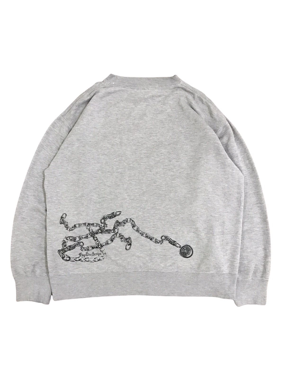 Japanese Brand Japanese Brand Flip The Script Gold Chain Link Sweatshirt Size US M / EU 48-50 / 2 - 2 Thumbnail