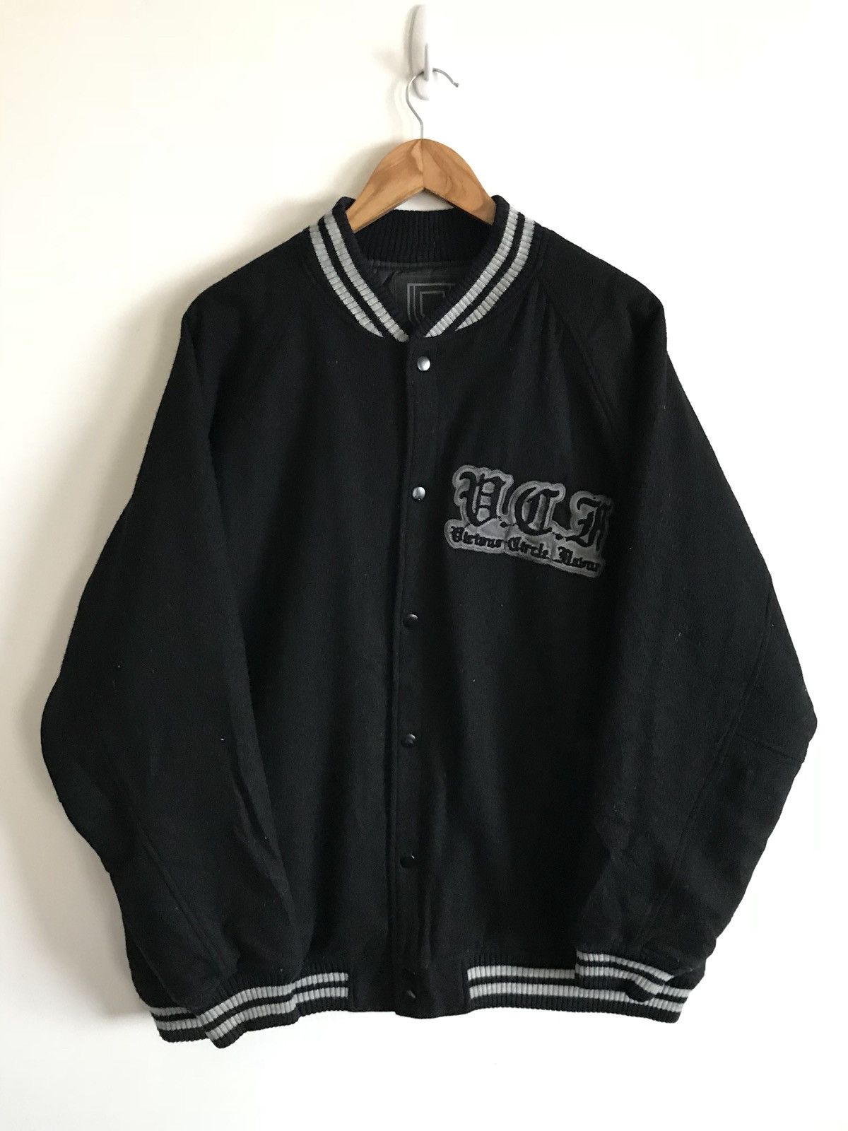 Japanese Brand Japanese Brand Vicious Circle Wool Varsity Bomber Jacket Size US M / EU 48-50 / 2 - 2 Thumbnail