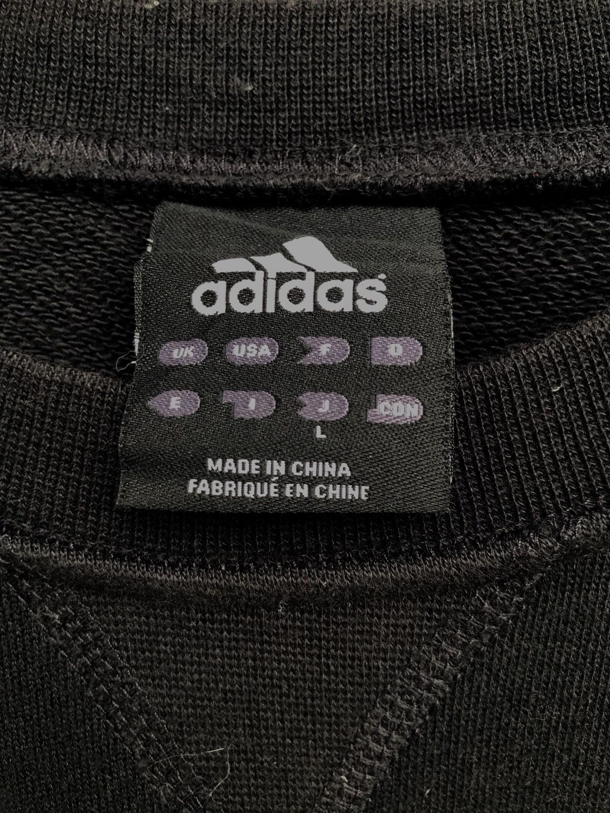 Adidas Adidas Big Logo Crewneck Sweatshirt Armpit 21”x27” Size US L / EU 52-54 / 3 - 8 Thumbnail