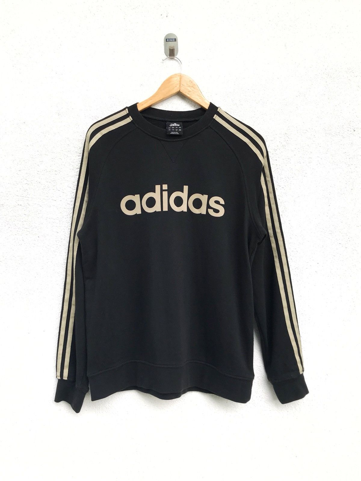 Adidas Adidas Big Logo Crewneck Sweatshirt Armpit 21”x27” Size US L / EU 52-54 / 3 - 2 Thumbnail