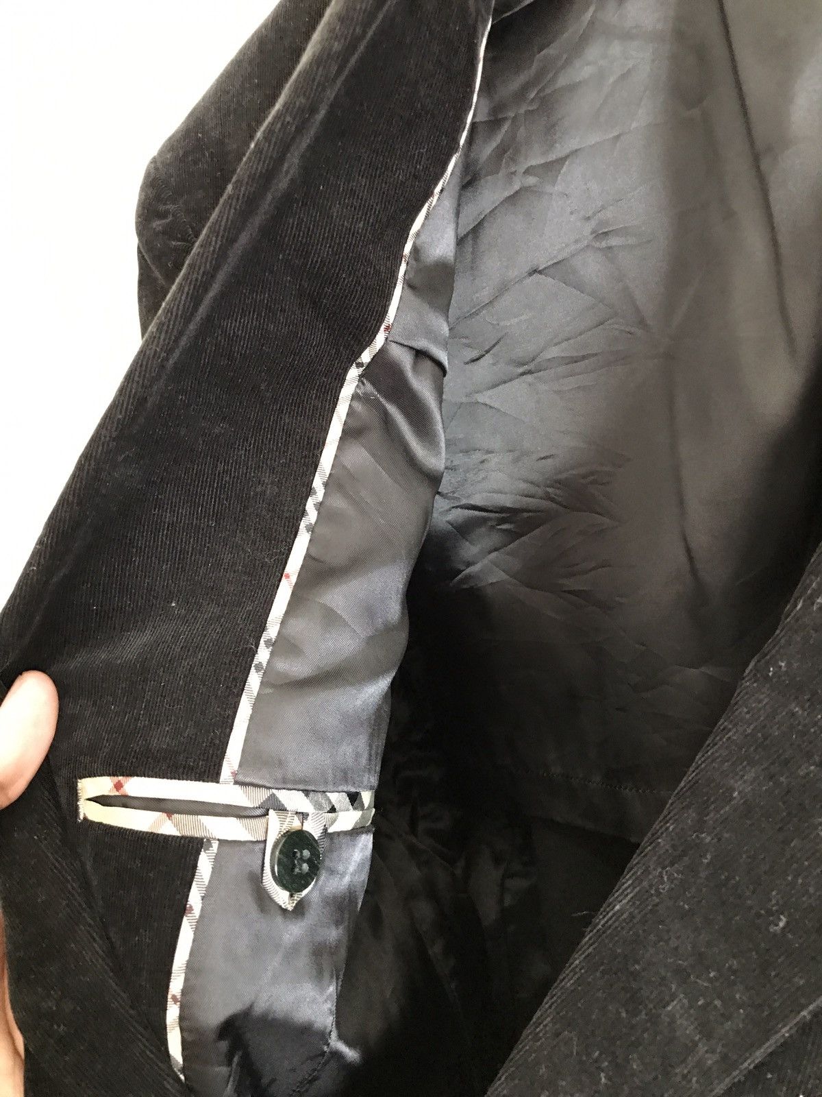 Burberry Burberry London Velvet Blazer Size 44L - 5 Thumbnail