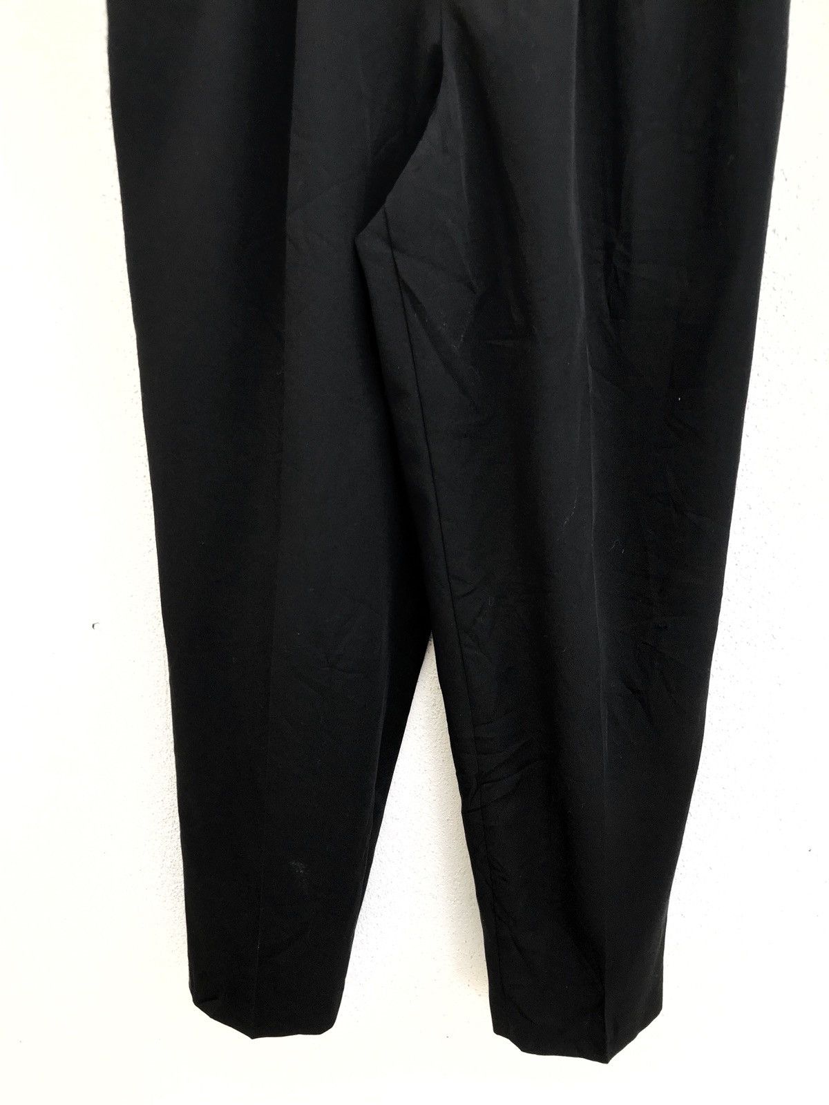 Japanese Brand × Vintage Japanese Brand Witty High Waist Black Cotton Rayon Pants Size US 26 / EU 42 - 6 Thumbnail