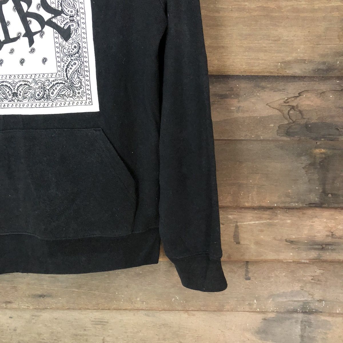 Japanese Brand Tribe Spinns Black Hoodie sweatshirt #B014 Size US M / EU 48-50 / 2 - 5 Thumbnail