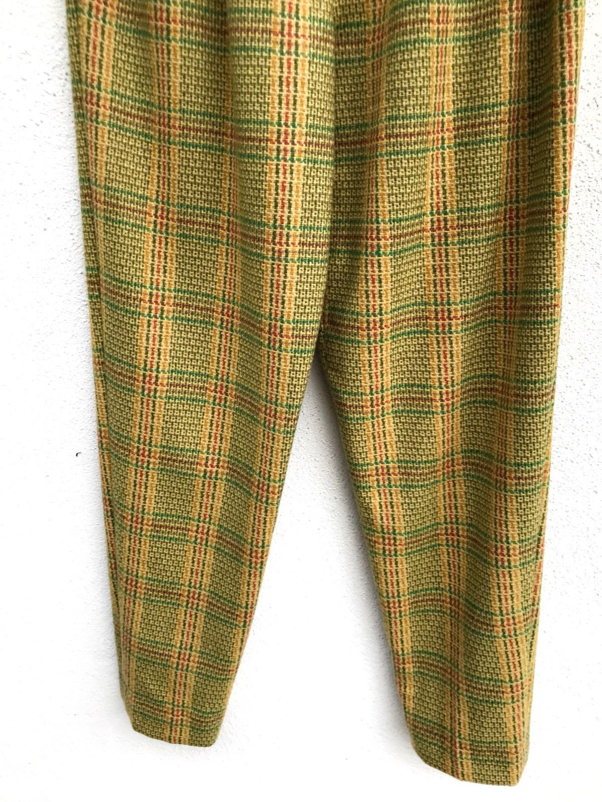 BIGI × Japanese Brand × Vintage Japanese Brand Bigi Wool Checked High Waist Pants Size US 26 / EU 42 - 10 Thumbnail