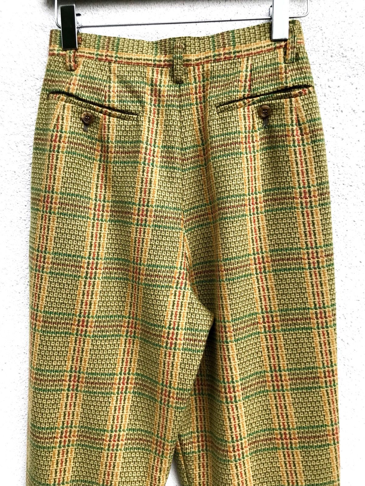 BIGI × Japanese Brand × Vintage Japanese Brand Bigi Wool Checked High Waist Pants Size US 26 / EU 42 - 9 Thumbnail