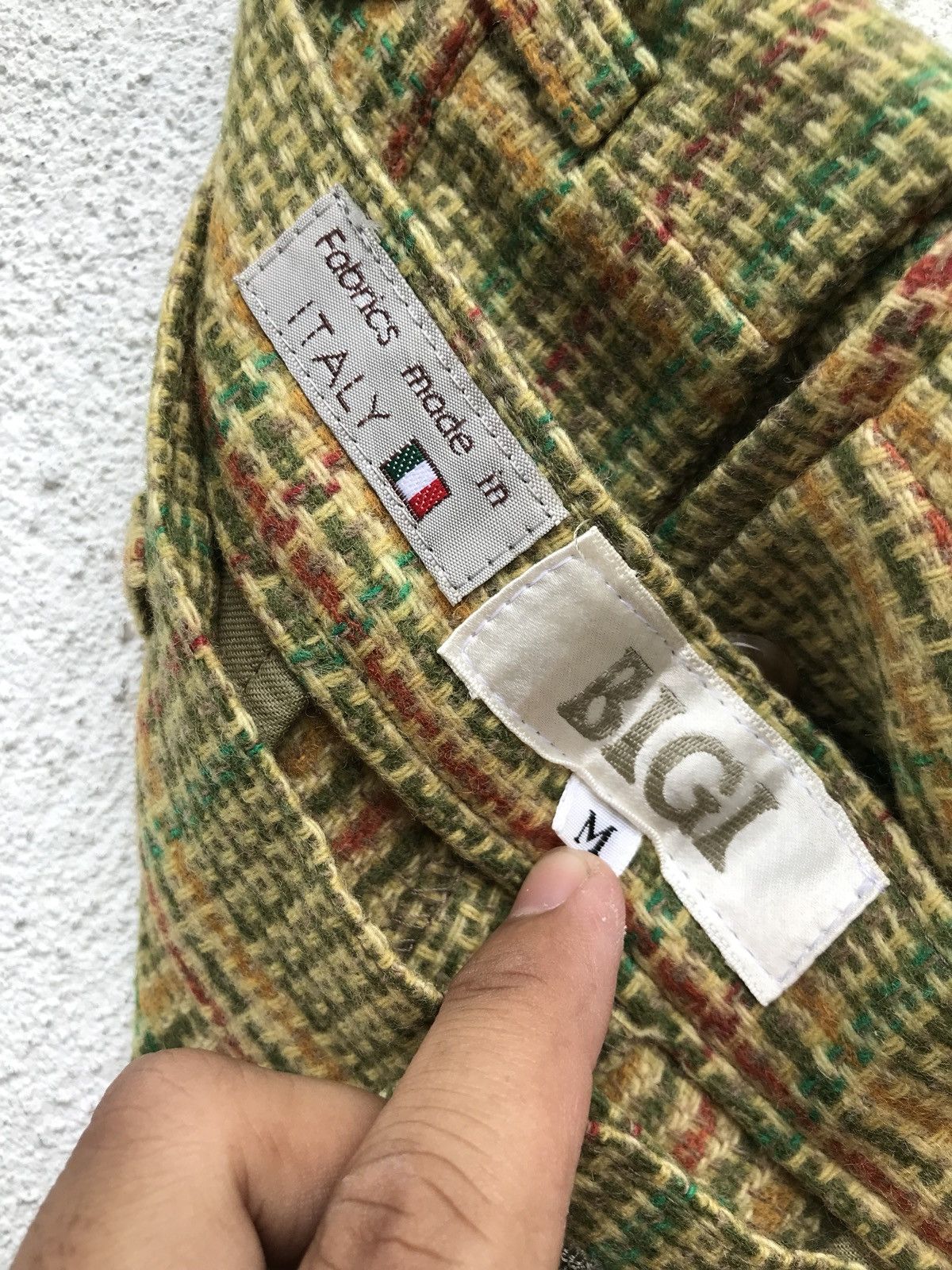 BIGI × Japanese Brand × Vintage Japanese Brand Bigi Wool Checked High Waist Pants Size US 26 / EU 42 - 11 Thumbnail