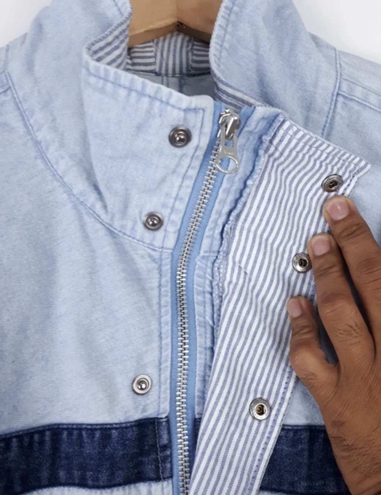 Japanese Brand × Vintage Vintage PIAA Motorsports Light Washed Denim Jacket Size US M / EU 48-50 / 2 - 8 Thumbnail