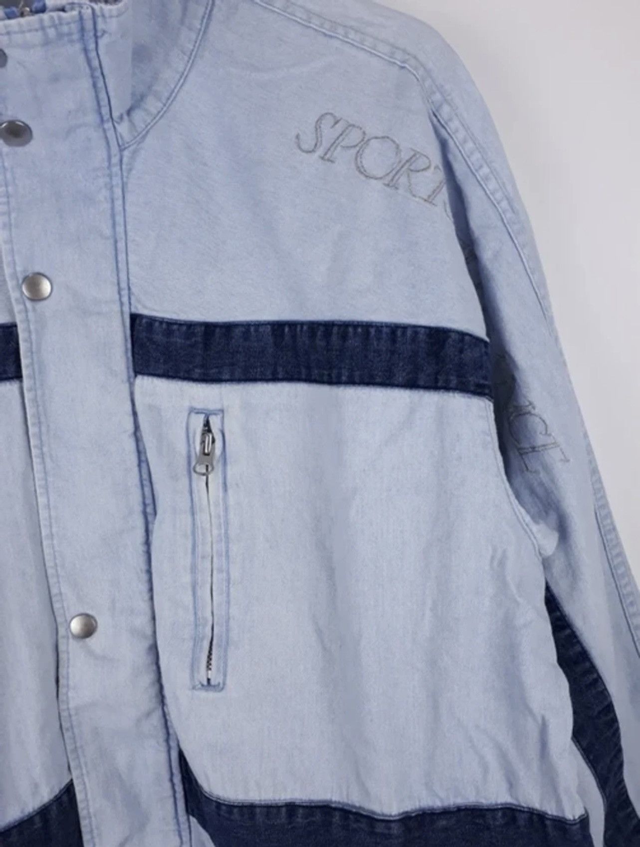 Japanese Brand × Vintage Vintage PIAA Motorsports Light Washed Denim Jacket Size US M / EU 48-50 / 2 - 4 Thumbnail