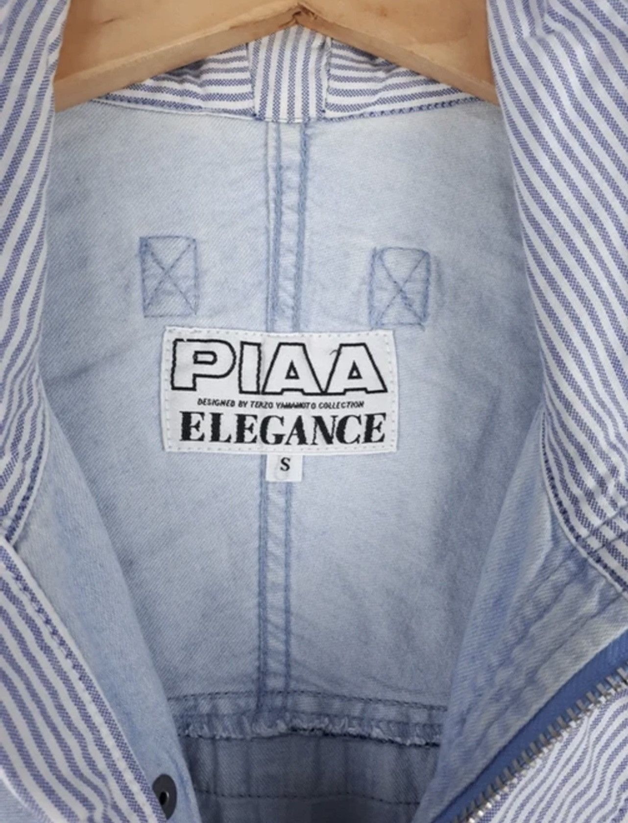 Japanese Brand × Vintage Vintage PIAA Motorsports Light Washed Denim Jacket Size US M / EU 48-50 / 2 - 15 Thumbnail