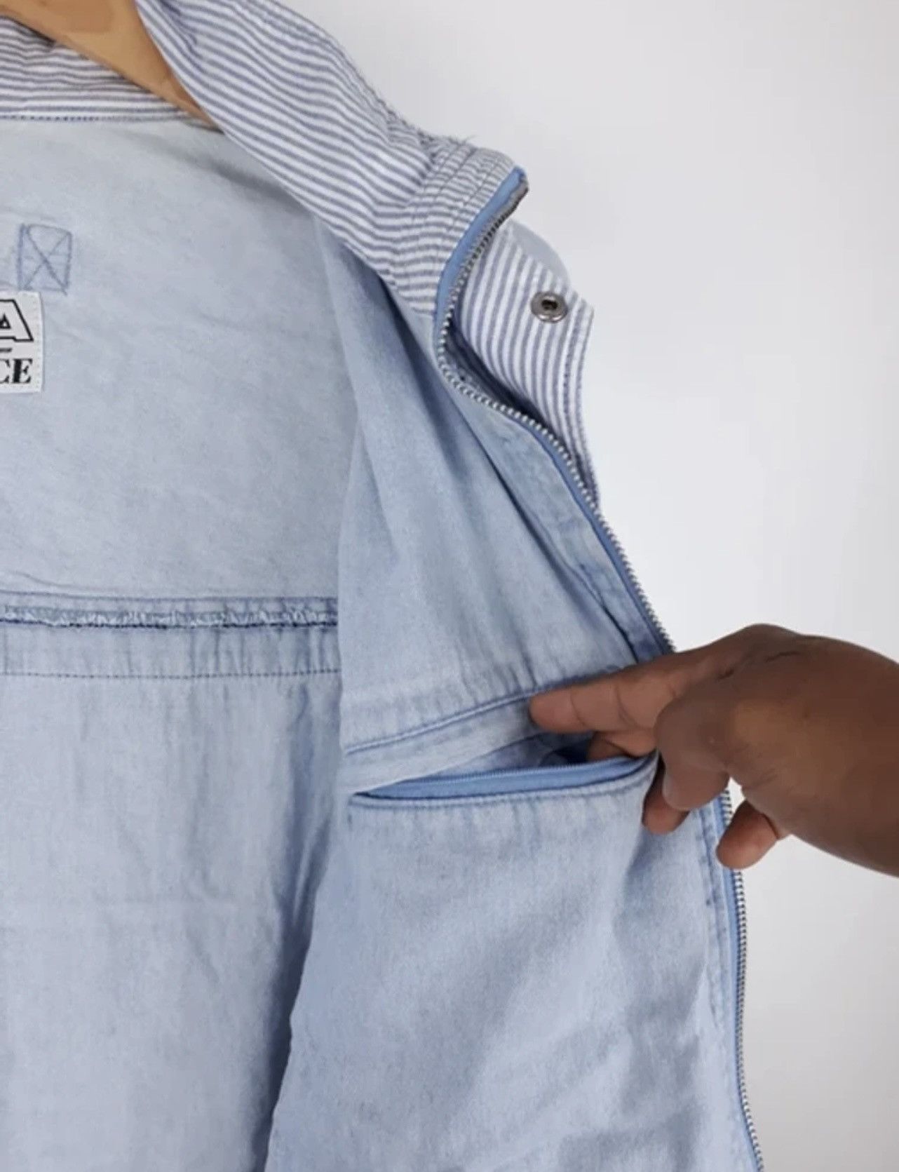 Japanese Brand × Vintage Vintage PIAA Motorsports Light Washed Denim Jacket Size US M / EU 48-50 / 2 - 11 Thumbnail
