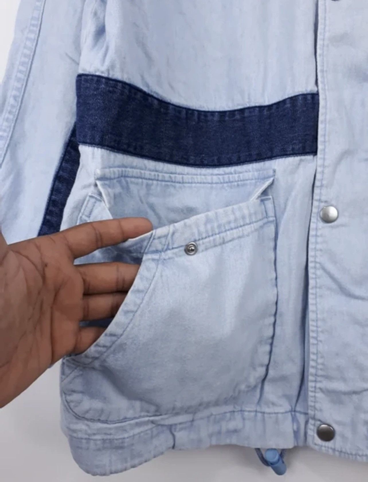 Japanese Brand × Vintage Vintage PIAA Motorsports Light Washed Denim Jacket Size US M / EU 48-50 / 2 - 7 Thumbnail