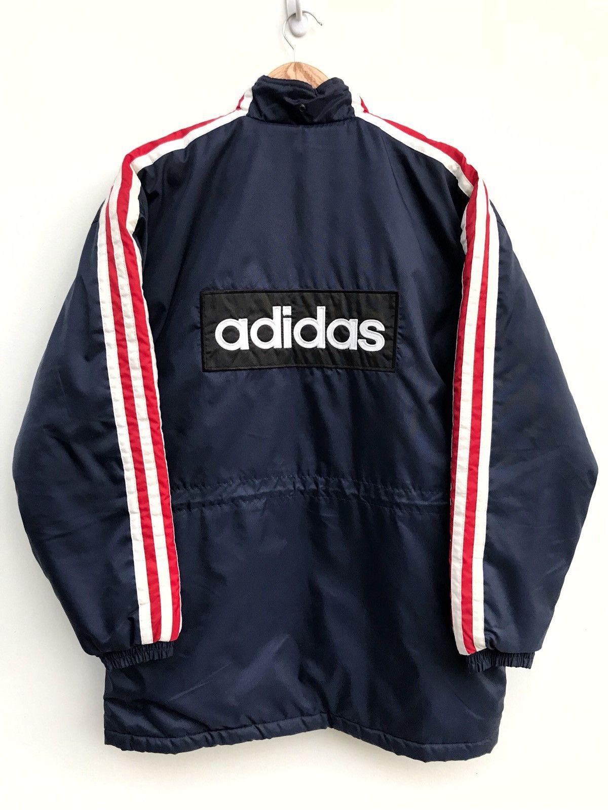 Adidas Vintage Adidas Quilted Big Logo Raincoat Jacket Size US L / EU 52-54 / 3 - 1 Thumbnail