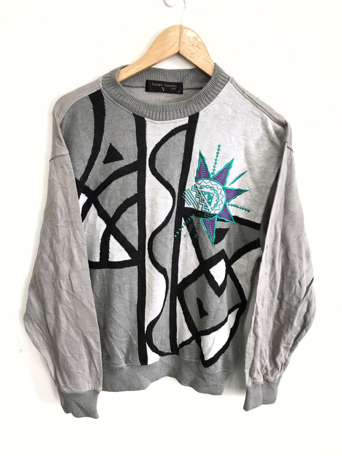 Valentino × Vintage Valentino Big logo sweatshirt Size US M / EU 48-50 / 2 - 2 Thumbnail