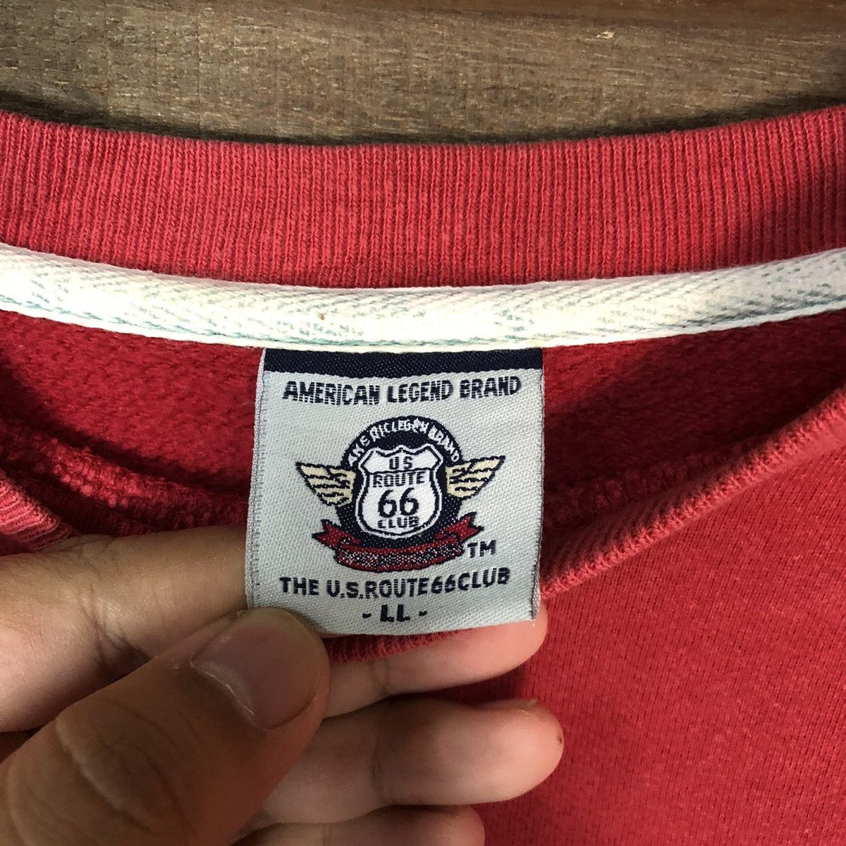 Route 66 US Route 66 Red Sweatshirt #009B Size US XL / EU 56 / 4 - 11 Thumbnail