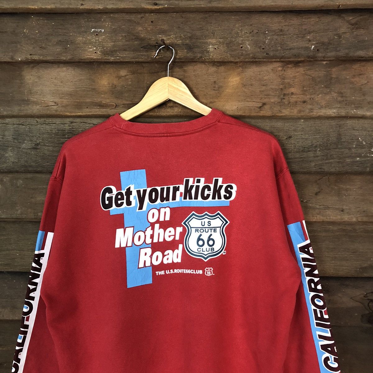 Route 66 US Route 66 Red Sweatshirt #009B Size US XL / EU 56 / 4 - 2 Thumbnail