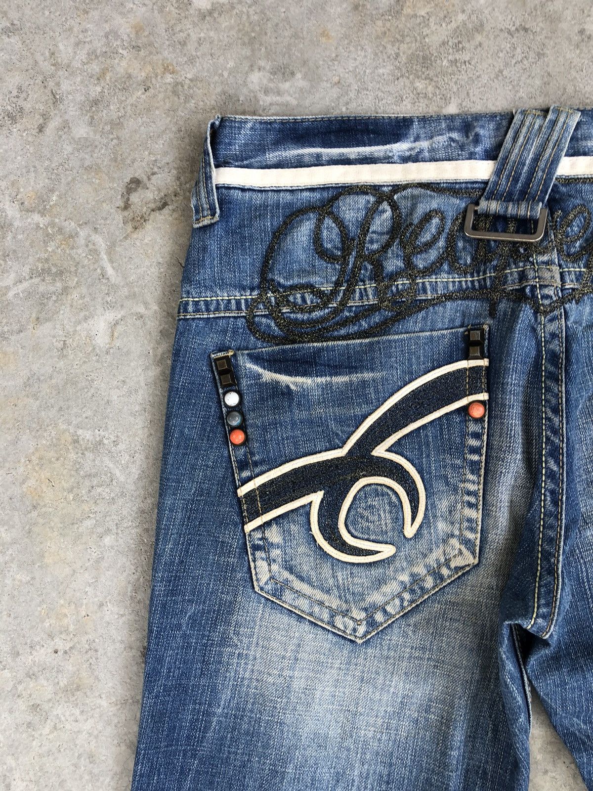 Japanese Brand Japanese Redpepper Embroidered Jeans Distressed Jeans Size US 33 - 13 Thumbnail