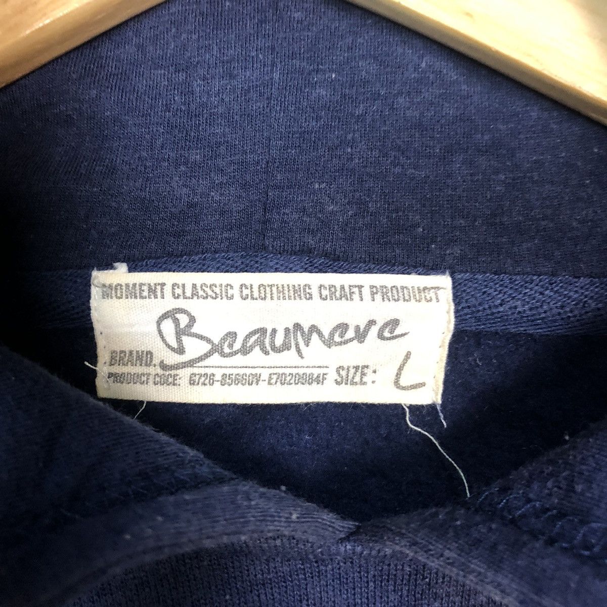 Japanese Brand Beaumere US Air Force Dark Blue Hoodie #B006 Size US L / EU 52-54 / 3 - 8 Thumbnail