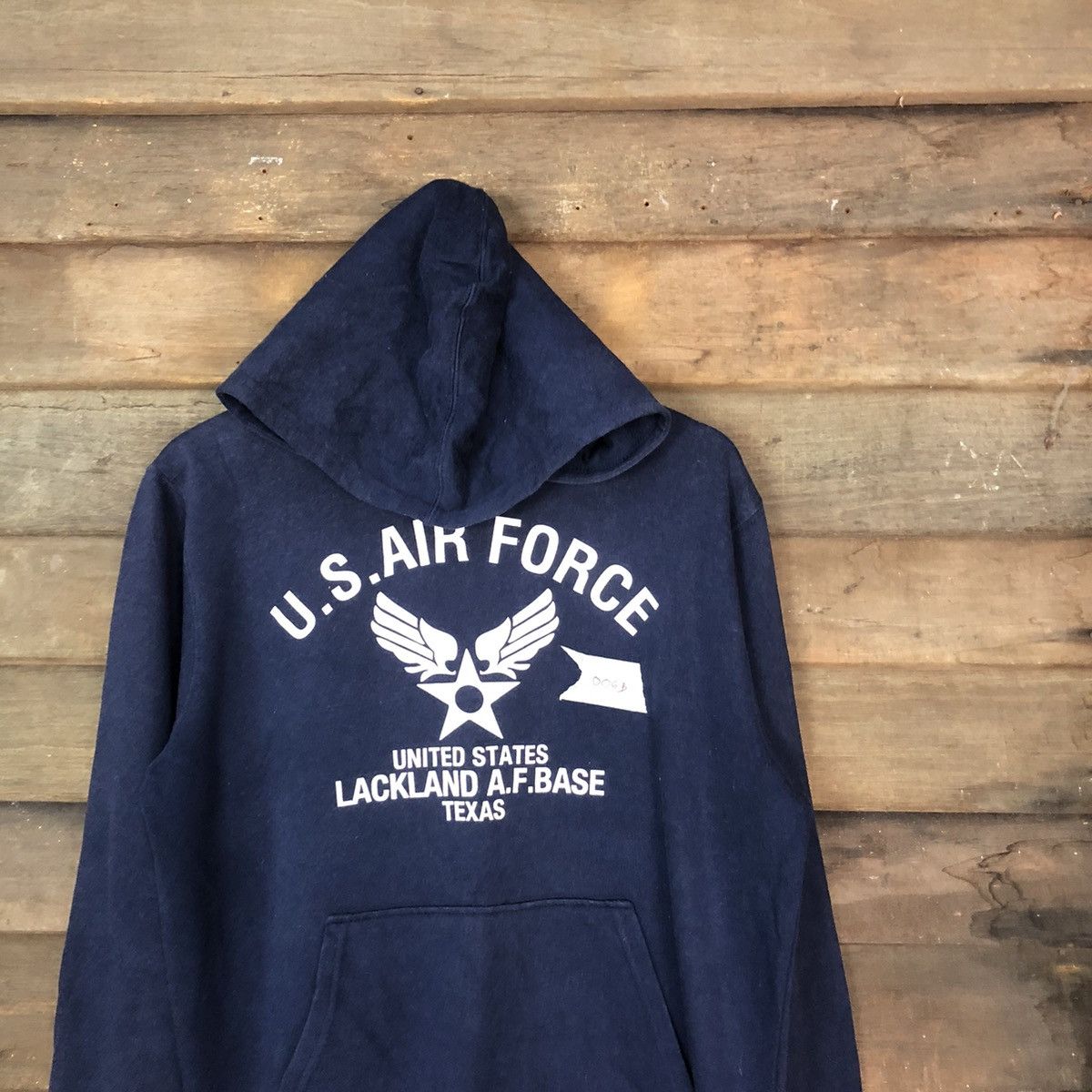 Japanese Brand Beaumere US Air Force Dark Blue Hoodie #B006 Size US L / EU 52-54 / 3 - 2 Thumbnail