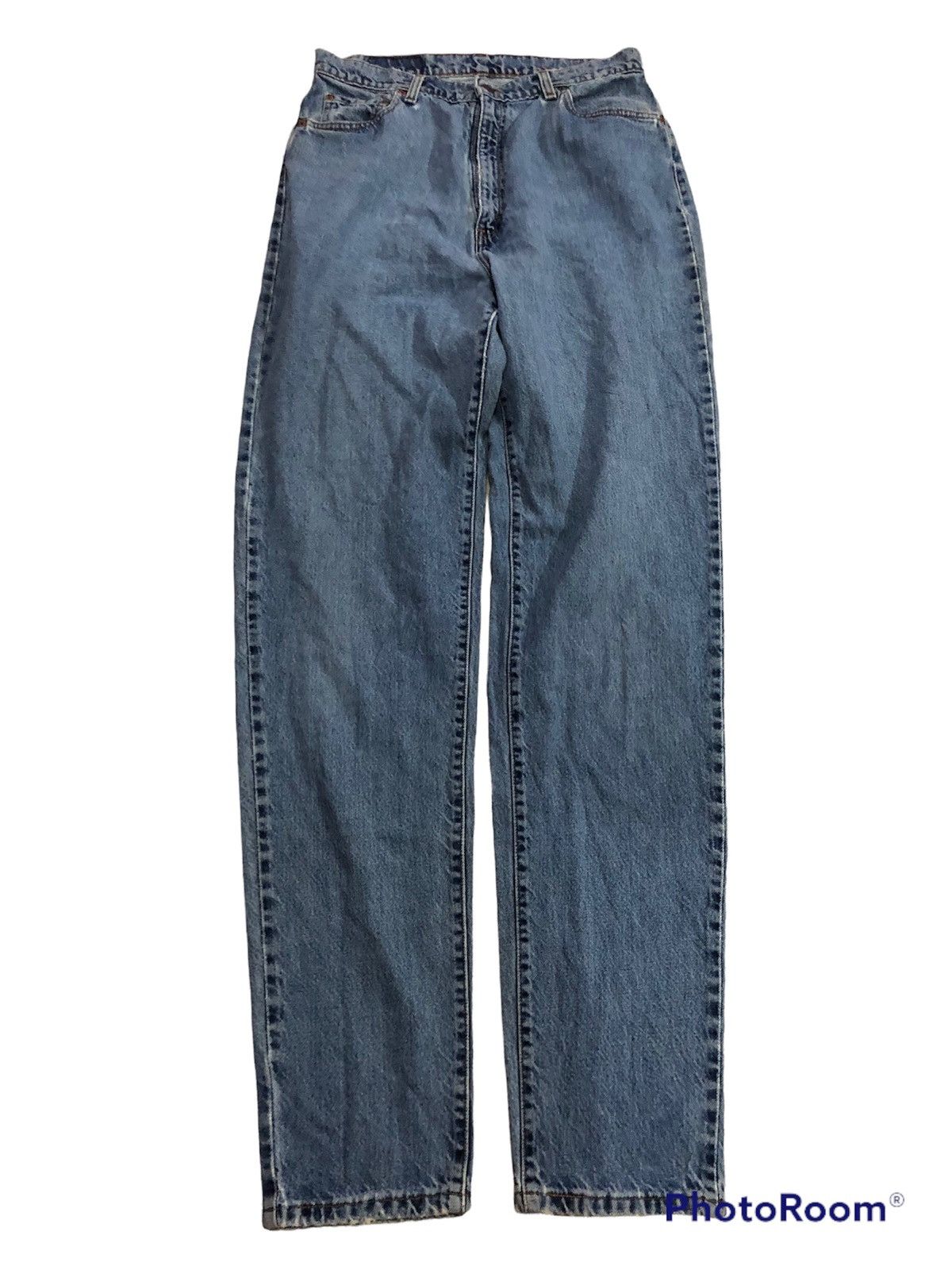 image of Distressed Denim x Levis Vintage Levi’S Personal Pair Distress Zipper Problem (4) in Blue (Size 32)