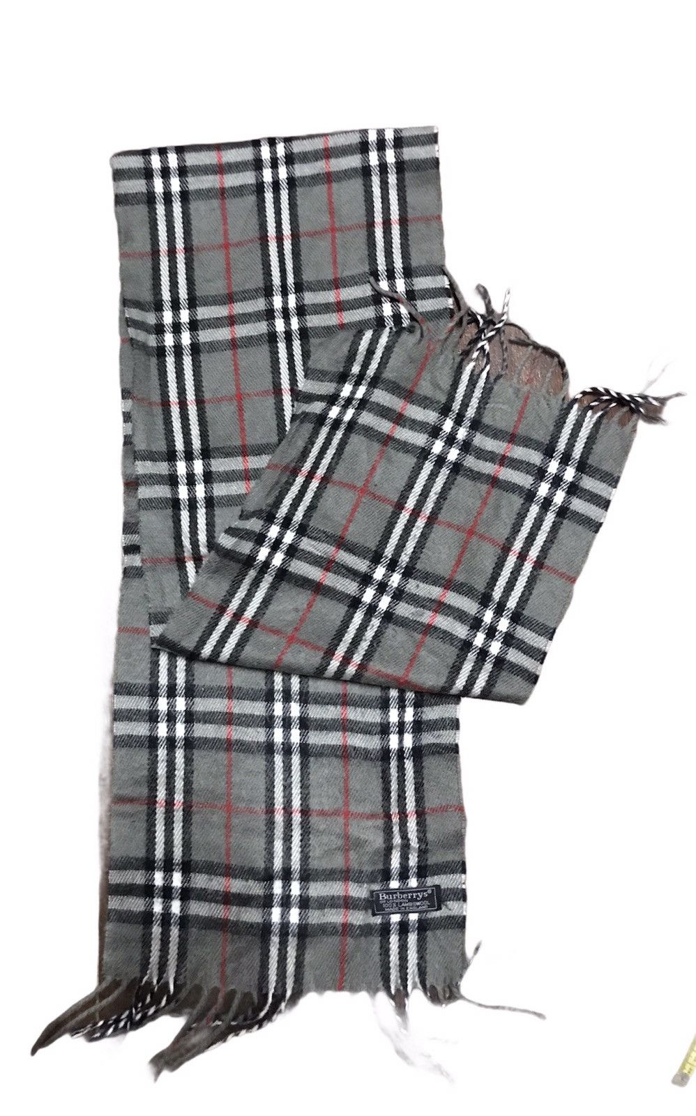 Vintage Burberry Muffler/scarf Nova check made in England