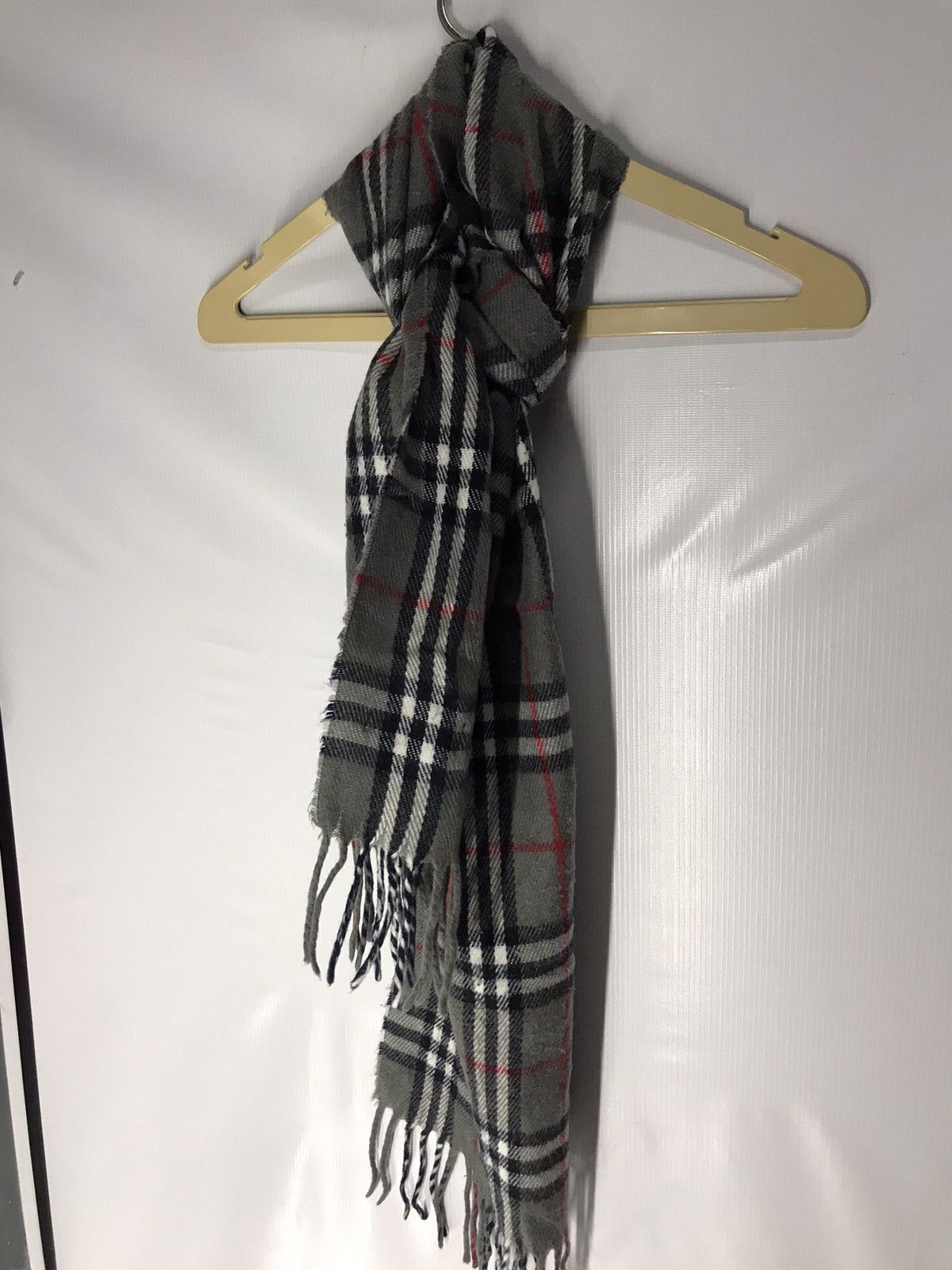 Vintage Burberry Muffler/scarf Nova check made in England