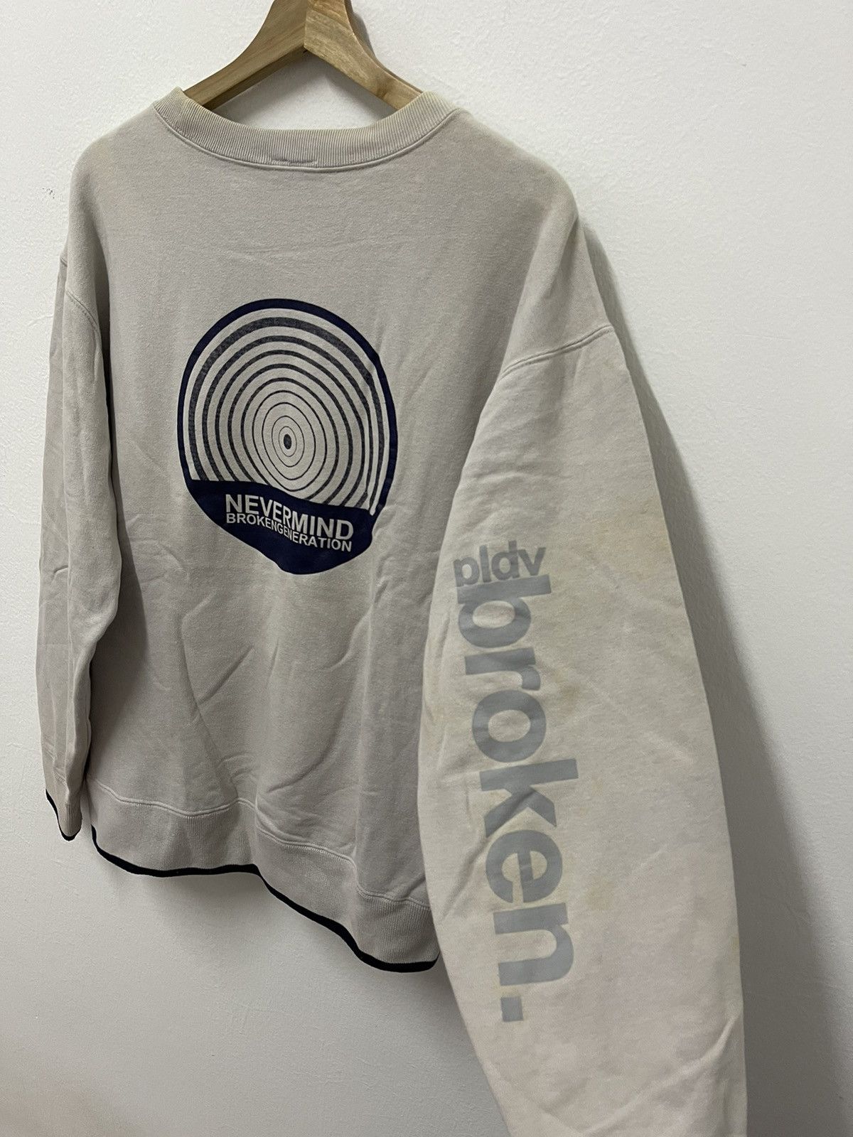 Japanese Brand × Vintage Japanese Brands Broken Spell Out Sweatshirt Size US M / EU 48-50 / 2 - 4 Thumbnail