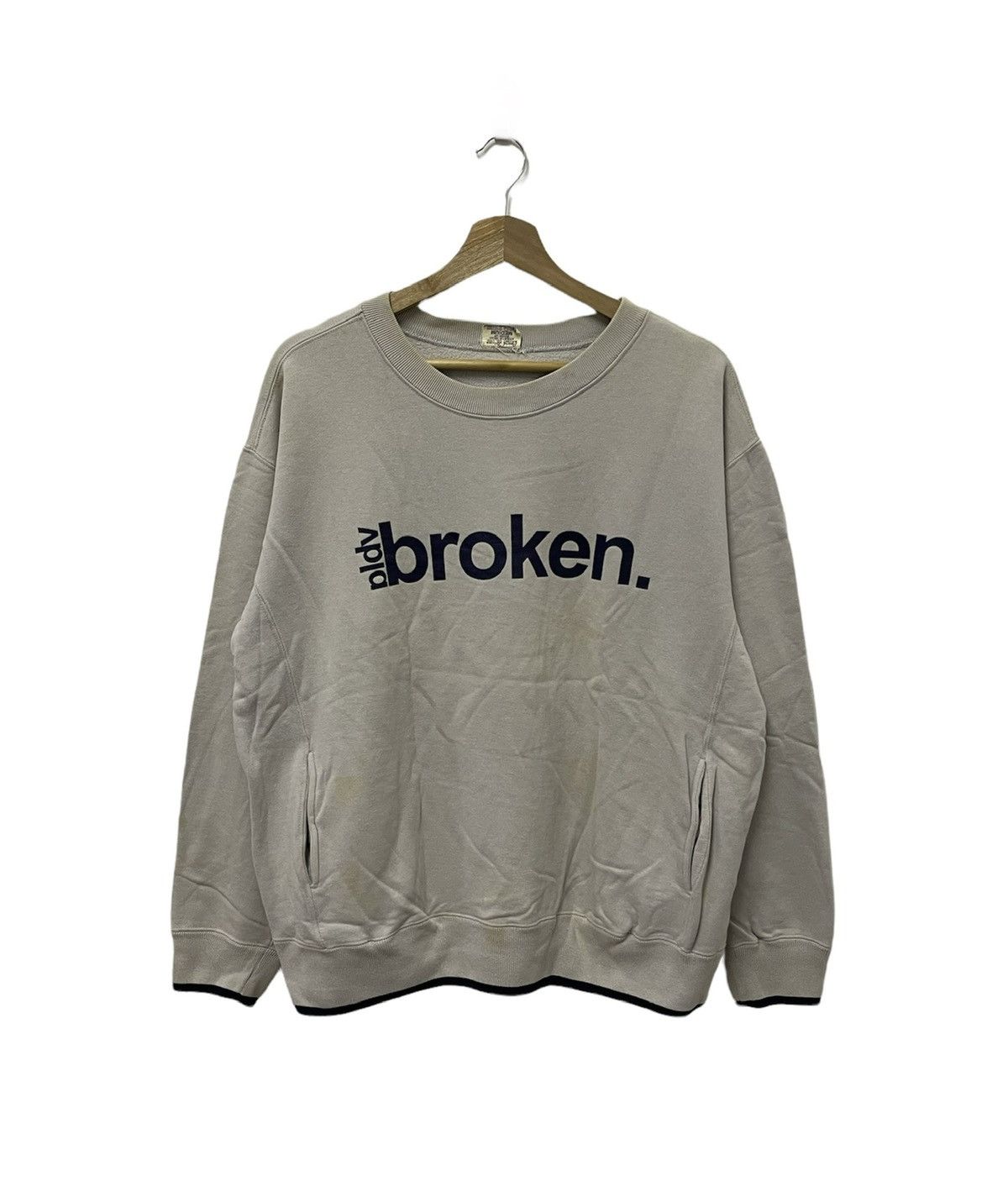Japanese Brand × Vintage Japanese Brands Broken Spell Out Sweatshirt Size US M / EU 48-50 / 2 - 1 Thumbnail