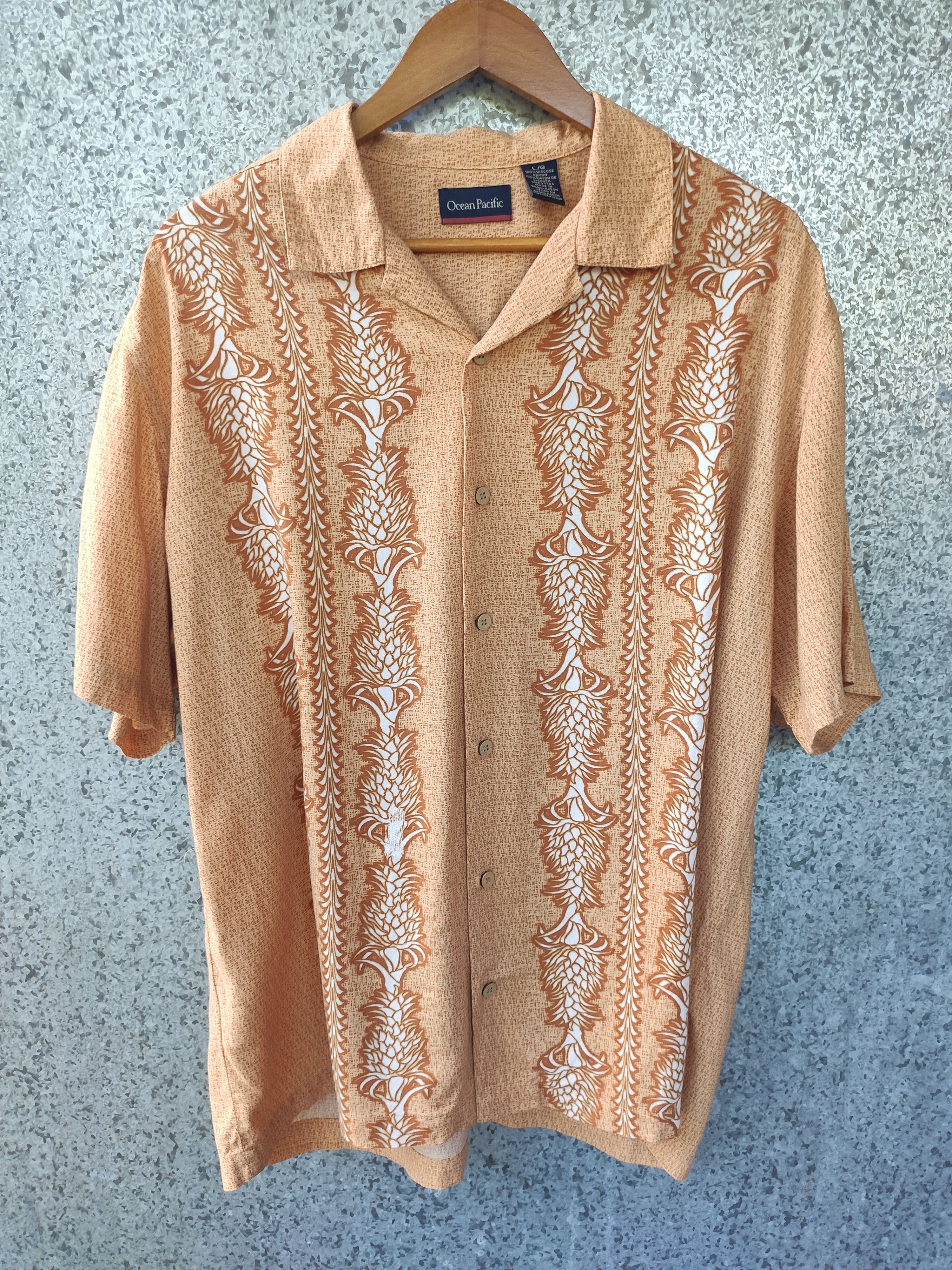 Ocean Pacific Ocean Pacific shirt button up Hawaiian Rayon Size US L / EU 52-54 / 3 - 1 Thumbnail